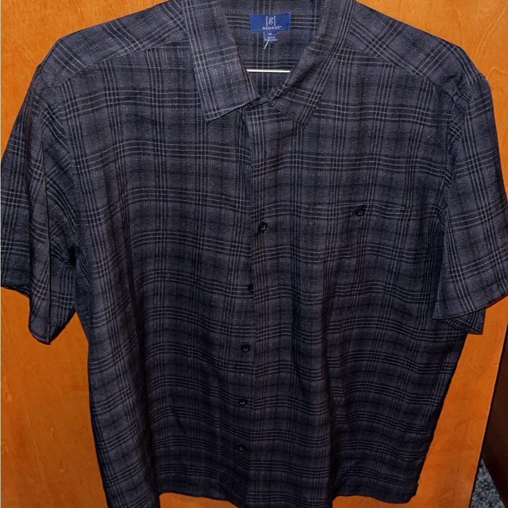 George casual short sleeve mens shirt